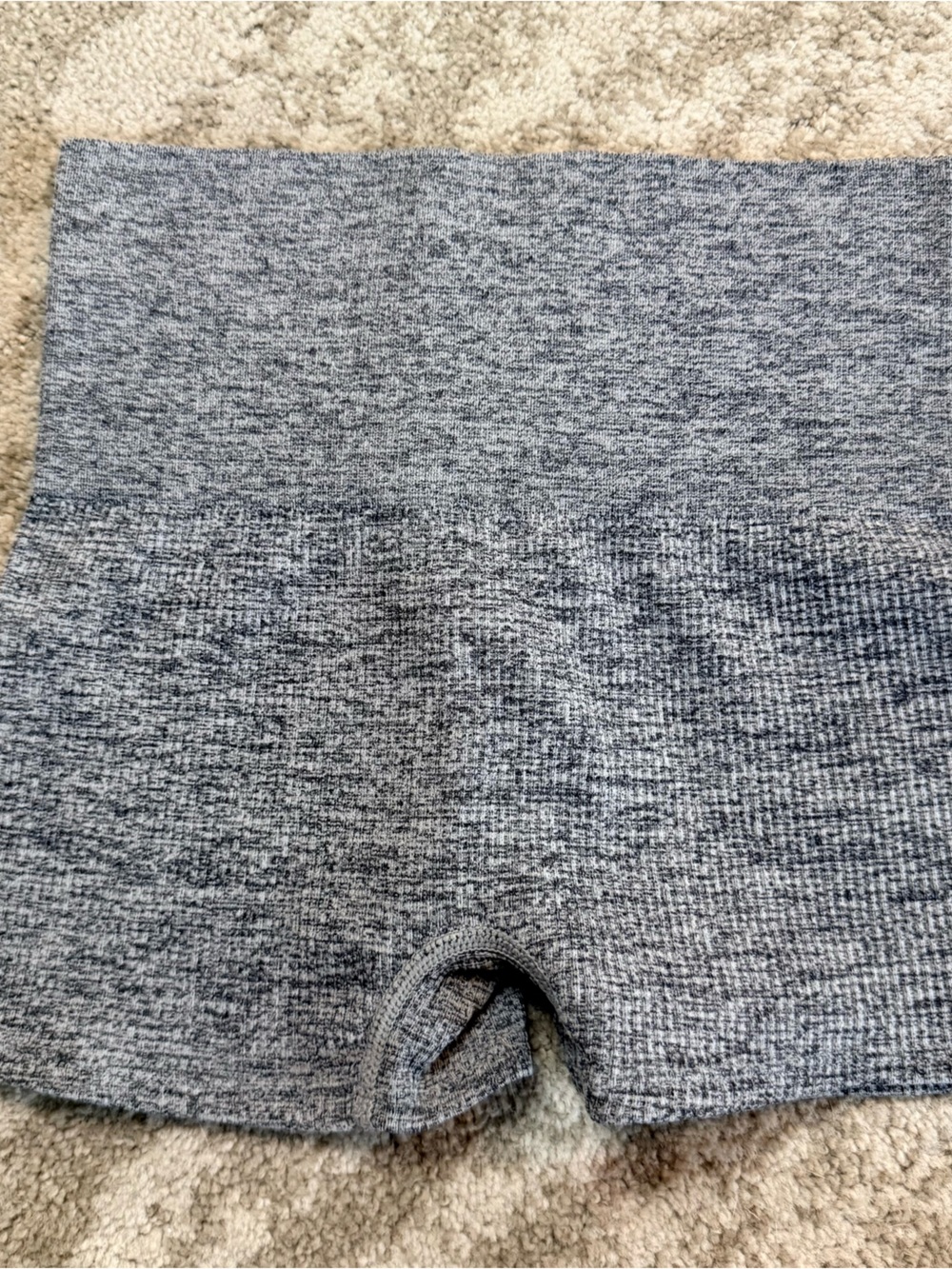 Colsie Seamless High-Waist Heathered Gray Bike Shorts